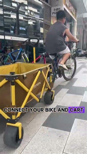 Turn Your Mountain Bike Into a Camping Hauler – Quick & Easy Trailer Setup#wagon #biketrailer