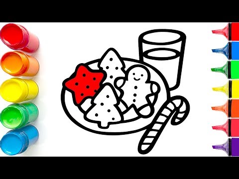 How to Draw Cute Christmas Snacks | Easy Step by Step Tutorial