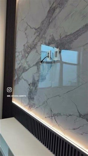 Decorative PVC panels for the entryway wall and TV area. #shortsviral #interiordesign #home