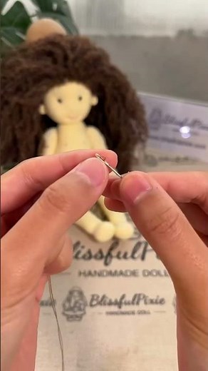 Crocheted doll hair #doll #diy #hair #handmade #sewingtutorial