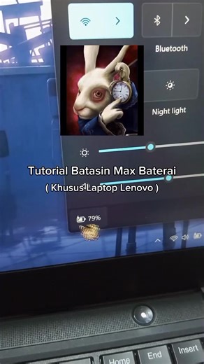 Tutorial pasang threshold baterai #CapCut #laptop #thinkpad #tutorial