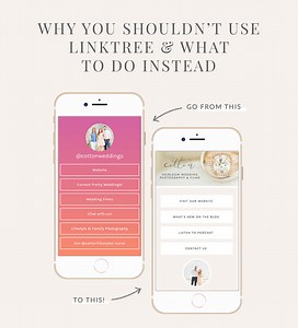 Why You Shouldn’t Use Linktree for Instagram - The Cotton Collective | Photography Business Mentor