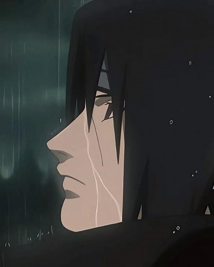 itachi crying in the rain for hide his tears ❤️‍🩹#naruto#ytshorts