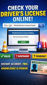 🚨 Is your Florida driver’s license suspended? Don’t guess — check it for FREE online in seconds. Same info the DMV & law enforcement see. 👉 Knowledge is power. Check yourself. #FloridaDrivers #SuspendedLicense #KnowYourStatus #FloridaLaw #DriversLicenseCheck | Gans Law