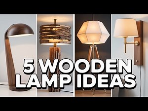 5 Stylish Wooden Lamp Designs You Can Build This Weekend | Easy DIY Woodworking