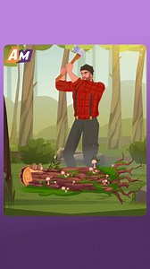 821K views · 22K reactions | Lumberjack found a strange log-woman | Be Kind | Facebook