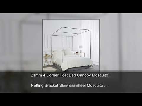 21mm 4 Corner Post Bed Canopy Mosquito Netting Bracket Stainless Steel Mosquito Net Frame No Mo