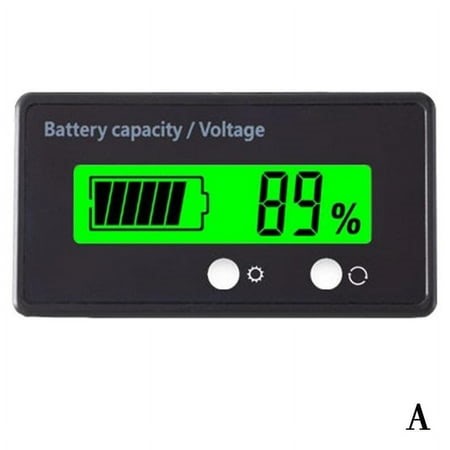 LCD Display Battery Capacity Indicator Digital Voltmeter Voltage Monitor I5Y7 - Walmart.ca
