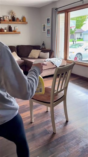 Quit climbing on those chairs 🪑 #ceilingfanduster #ceilingfan #dust #cleantok #homeessentials