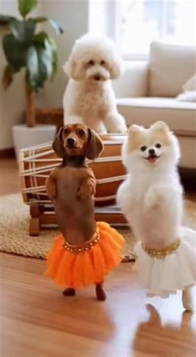 Dance Puppies Dance 😆🐕 | AI Dhol Beat #Shorts