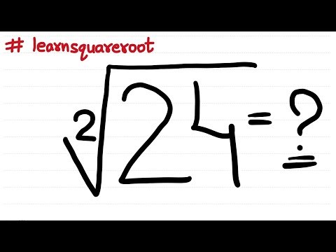 √24 | Square root of a 24 | find the square root of 24 by long division method | the square root
