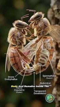Why Do Male Honey Bees Die After Mating? The Shocking Truth 🐝⚠️ #nature #wildlife #facts