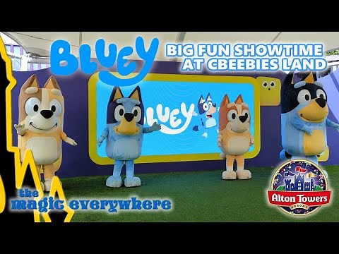 [4k] Bluey Show at Cbeebies Land Big Fun Showtime - Alton Towers