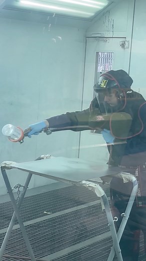 A quick behind the scenes of life as a body repair apprentice based at our automotive campus. Who else fancies a shot of the spray guns? 🚗 🚙 | Gateshead College