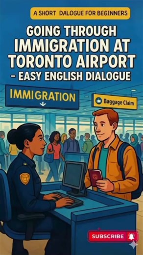 Going Through Immigration At Toronto Airport! #fyp #viral