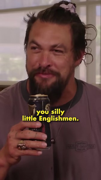 We surprised Jason Momoa with his favorite drink!