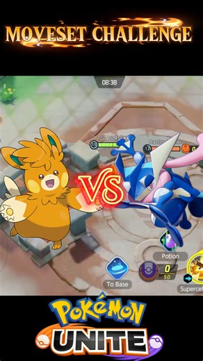 PAWMOT VS GRENINJA || ULTIMATE MOVESET CHALLENGE 💫 #pokemonunite #pokemon