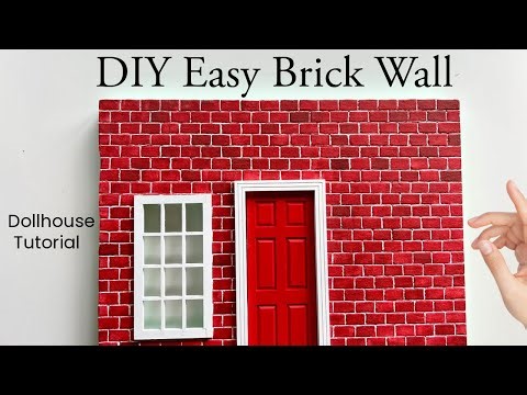 Turn Foam into a Realistic Miniature Brick Wall - Dollhouse DIY