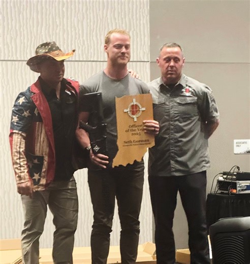 Evansville Police Officer recognized as Officer of the Year by Indiana SWAT Officer Association