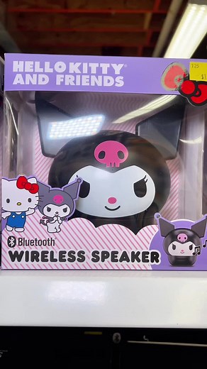 yeah so we're obsessed with this kuromi speaker now 🎶 #fivebelow #fivebelowfinds #kuromi #hellokitty #hellokittyandfriends