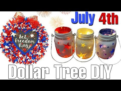 Dollar Tree DIY, 4th of July Tablecloth Wreath & Tablescape / Heidi Sonboul Summer DIY Daily Ep. 3