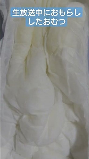 生放送中におもらししたおむつ