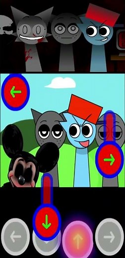 FNF Sprunki incredibox VS Mickey Mouse #Shorts