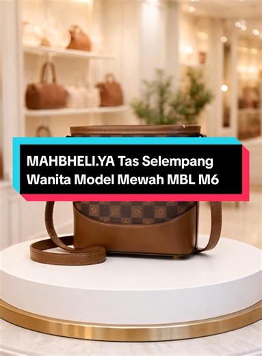 MAHBHELI.YA Tas Selempang Wanita Model Mewah MBL M6 Hitam Kulit PU Anti Air & Goresan Multifungsi Ringan & Tahan Lama #wibgajian #cuantanpabatas #tas #bag #slingbag