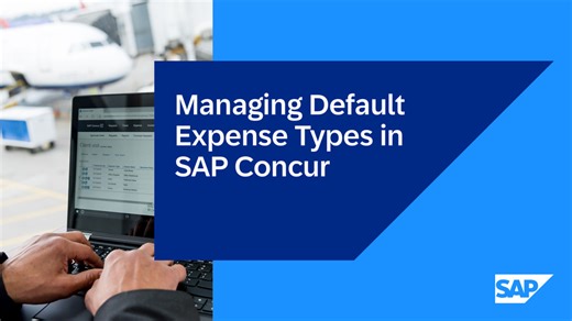 Managing Default Expense Types in SAP Concur