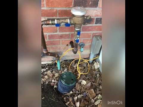 How to Prepare Your Sprinklers For A HARD Overnight Freeze! (Draining the backflow valve)