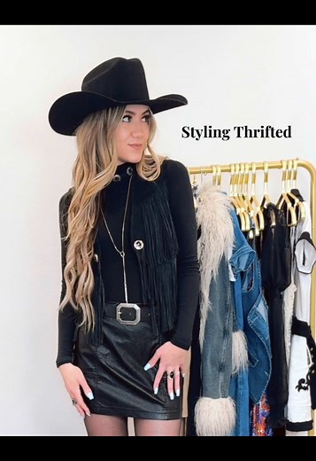 Thrifted Vest Styling Guide: Vintage Western Fashion