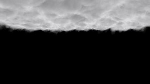 Moving Cloud in 3D Space. Cloud Transition on a Transparent Background.