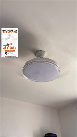 Ventilatore a Soffitto LED 60W/70W 5600LM/6600LM con Pale Pieghevoli - 3 Colori Luce (3000K/4200K/6500K), Motore Reversibile Estate/Inverno, Telecomando 6 Velocità con Timer 1/2/4H, Silenzioso, per Soggiorno Camera e Ufficio
