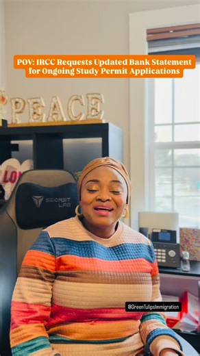 Green Tulips Immigration Consulting Services Inc. on Instagram: "Request for updated bank statement for an ongoing study permit application. #Canada #CanadianImmigration #StudyPermit #ProofofFunds #BankStatement"