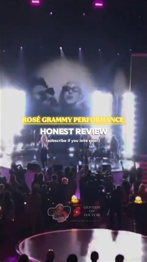 RATING ROSÉ'S GRAMMY PERFORMANCE #rosé #grammys #brunomars