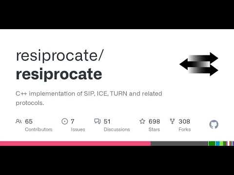 GitHub - resiprocate/resiprocate: C++ implementation of SIP, ICE, TURN and related protocols.
