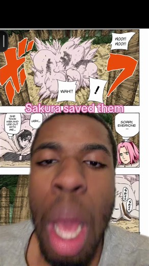 Sakura's Heroic Save in Naruto