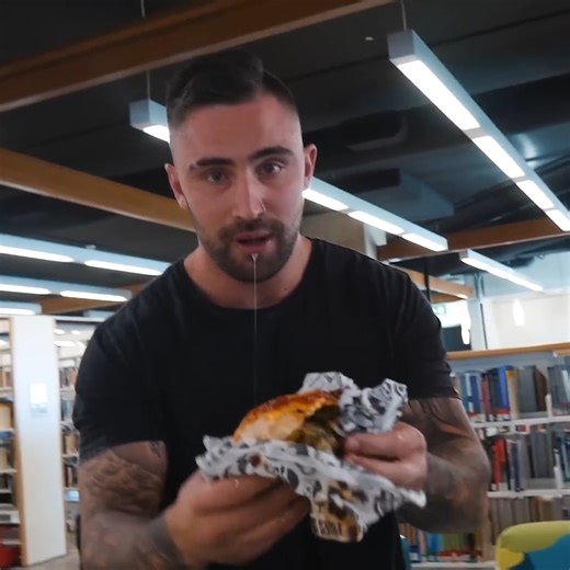 Eating the worlds spiciest burger in a silent library 🥵 | Jackson ODoherty