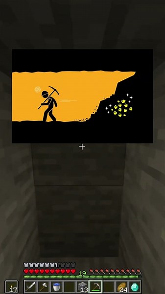 Strip Mining Minecraft #minecraft #shorts #minecraftshorts