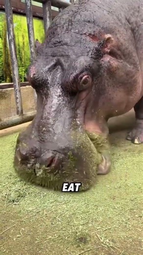 The bizarre hippopotamus#animals #funnyanimal #funny #cute #hippo