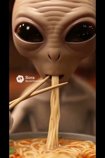 Alien Paul Tries Spicy Ramen for the First Time 🍜🔥 | ASMR Alien Reaction