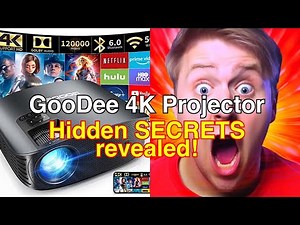 Goodee projector 4k with wifi and bluetooth supported - review and demo
