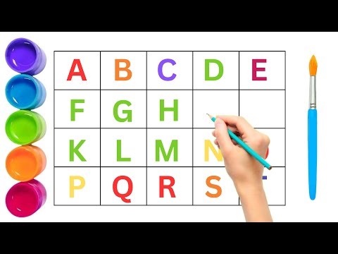 Abcd Drawing & Coloring / Easy Alphabet Learning