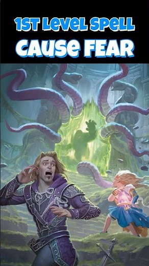 #dnd 1st Level Expanded Spell - Cause Fear