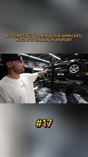 Reconstructing a Wrecked Bugatti Chiron Pur Sport