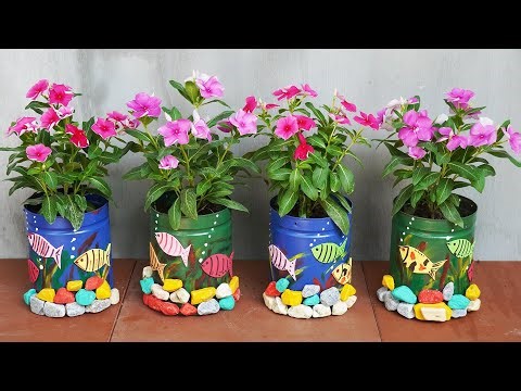 How To Recycle Milk Cans Into A Beautiful Flower Garden For Small Spaces