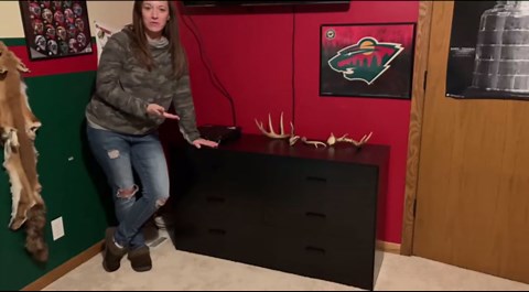 Bigbiglife Wood Dresser for Bedroom, 6 Drawer Double Dresser, Modern Chest of Drawers with Deep Drawers, Large Storage Organizer for Living Room, Closet (Black)