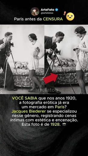 Um registro íntimo de 1928 #paris #curiosidades #historia #fotografia #shorts