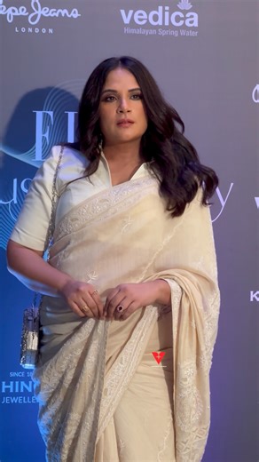 Richa Chaddha in saree at Elle Sustainability Awards 2025❤️😍 #RichaChadha #ellesustainabilityawards2025 | Varinder Chawla