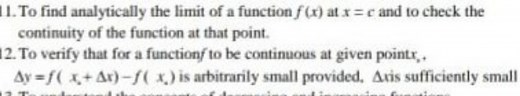 To find analytically the limit of a function f ( x ) at x = c a... | Filo